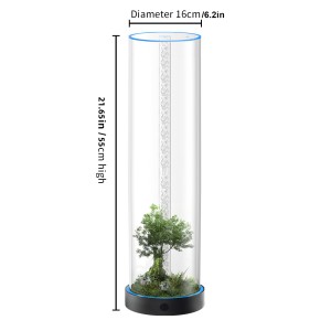 Circular Desktop Aquarium | Plug-and-Play Aquatic Wonderland 16*55cm